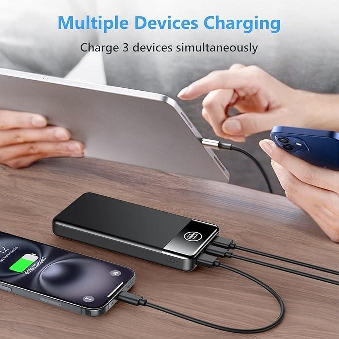 Power Bank Fast Charging 26800mAh, Portable Charger PD22.5W, PD3.0 QC4.0 USB-C/USB-A Output, Phone Battery Pack for iPhone 16 15 14 13 Plus Pro Max Mini, Glaxy Smartphone Chargeable
