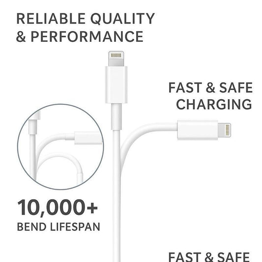 [Pack of 3] USB C to Lightning Cable MFi Certified 3FT Fast Charger Cable for iPhone 13 12 Pro Max iPad Power Delivery Durable Plug 2 Year Warranty Charging phone charge Electronic Smartphone Cellphone