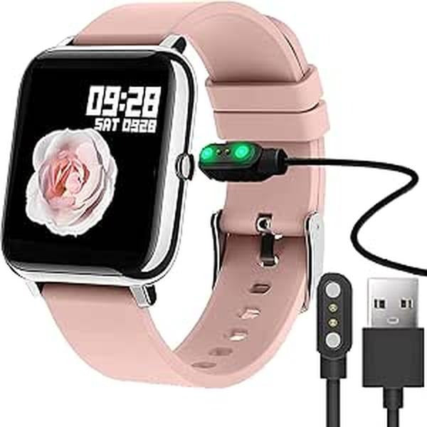 Smartwatch Charger, Giaogor Magnetic USB Charging Cable Replacement Charger for Donerton P22/Popglory Smartwatch/CanMixs, feifuns, kalinco P22 1.4'' smartwatch (Black) Compact Wearable Wristwatch