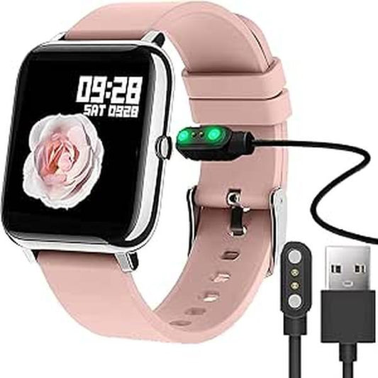 Smartwatch Charger, Giaogor Magnetic USB Charging Cable Replacement Charger for Donerton P22/Popglory Smartwatch/CanMixs, feifuns, kalinco P22 1.4'' smartwatch (Black) Compact Wearable Wristwatch