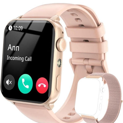 Smart Watch for Women (Answer/Make Calls), Voice Assistant, 1.85" Fitness Watch with SpO2 Heart Rate Sleep Monitor, 100 + Sports, IP68 Waterproof Step Counter Smartwatch for iOS Android Bluetooth Smartphone Wearable Communication Lcd Memory Screen Speaker