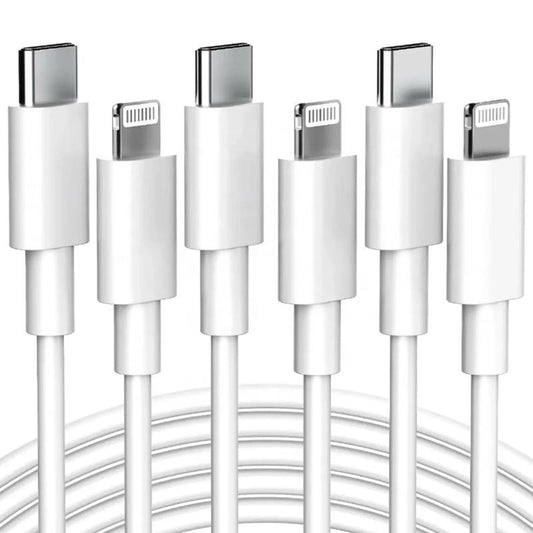[Z Electronics] 3 Pack USB C to Lightning Cable  MFi Certified iPhone Fast Charger Cable USB-C Power Delivery Charging Cable Lead Compatible with iPhone 13 13 Pro 12 Pro Max 12 11 X XS XR 8 Plus, iPad Durable Plug Electronic Smartphone Mobile Cellphone