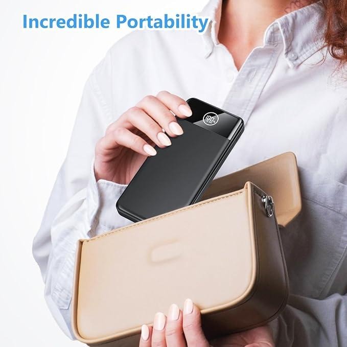 Power Bank Fast Charging 26800mAh, Portable Charger PD22.5W, PD3.0 QC4.0 USB-C/USB-A Output, Phone Battery Pack for iPhone 16 15 14 13 Plus Pro Max Mini, Glaxy Smartphone Chargeable