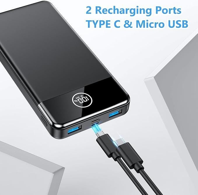Power Bank Fast Charging 26800mAh, Portable Charger PD22.5W, PD3.0 QC4.0 USB-C/USB-A Output, Phone Battery Pack for iPhone 16 15 14 13 Plus Pro Max Mini, Glaxy Smartphone Chargeable