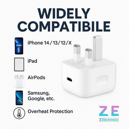 [MASSIVE SALE] 20W USBC Power Adapter Plug And 1M 2M Cable For iPhone 15 & 16 Fast Charging Set With Braided Cable Charger Electronic Smartphone Cellphone