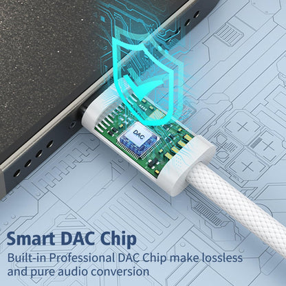 USB C to 3.5mm Jack, Type C to Headphone Adapter, Type C to 3.5mm Headphone Auxiliary Audio Headphone Adapter Compatible with iPhone 15/15 Pro/Pro Max/Plus, Samsung Galaxy S23/S23/S22/S21Ultra Digital Aluminum Device Plug Shell